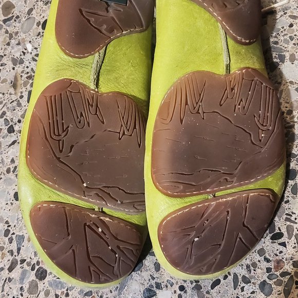El naturalista Borago lime green leather Shoes Size 10.5 11 - Picture 3 of 4